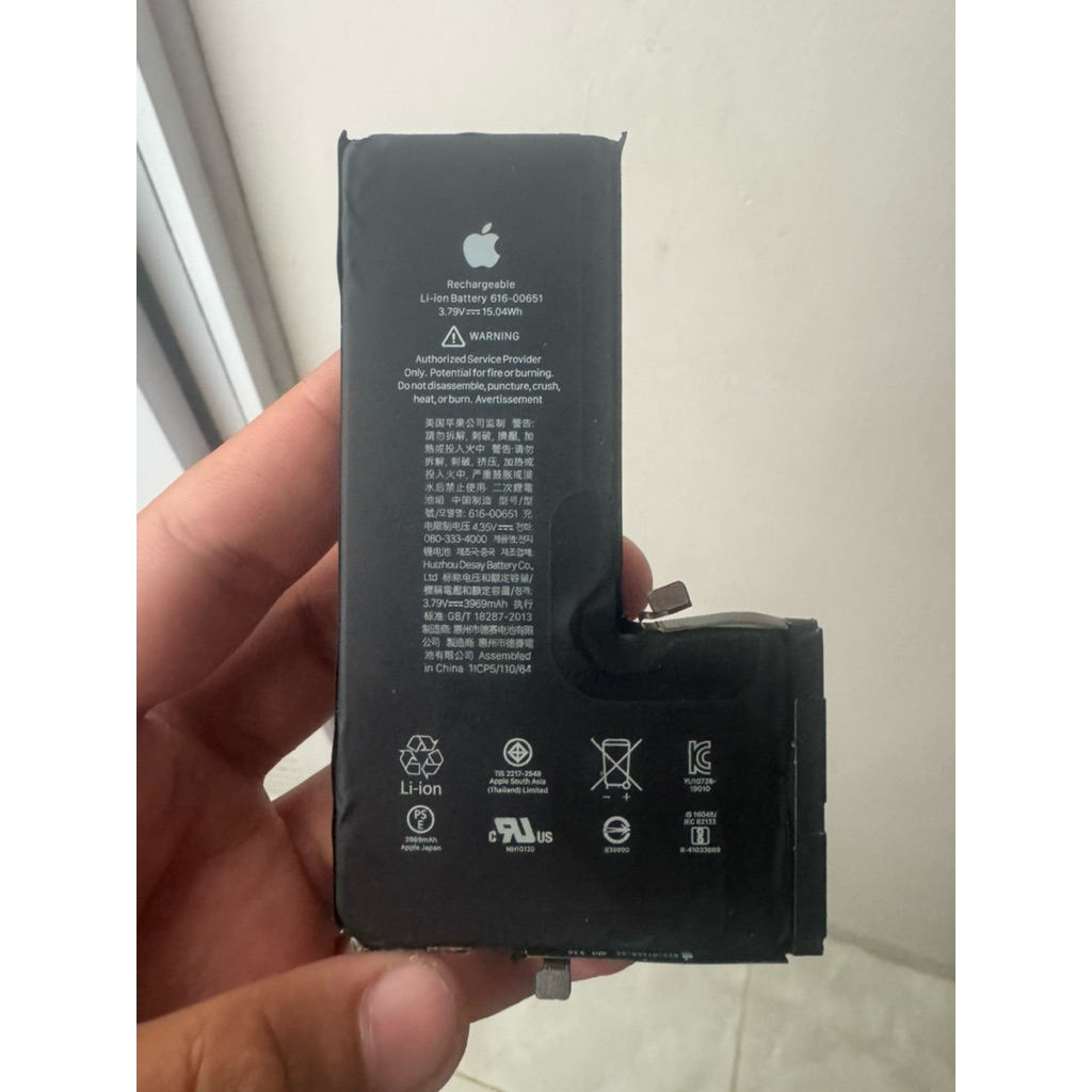 Baterai iPhone 11 pro max ori copotan bh 75%