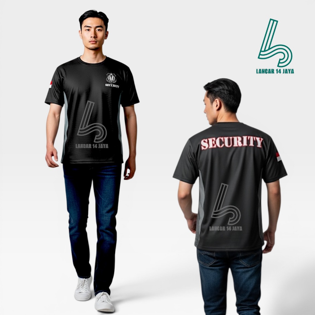 Kaos Satpam Security - Kaos Jersey Satpam Security - Kaos DryFit Satpam Security Jersey