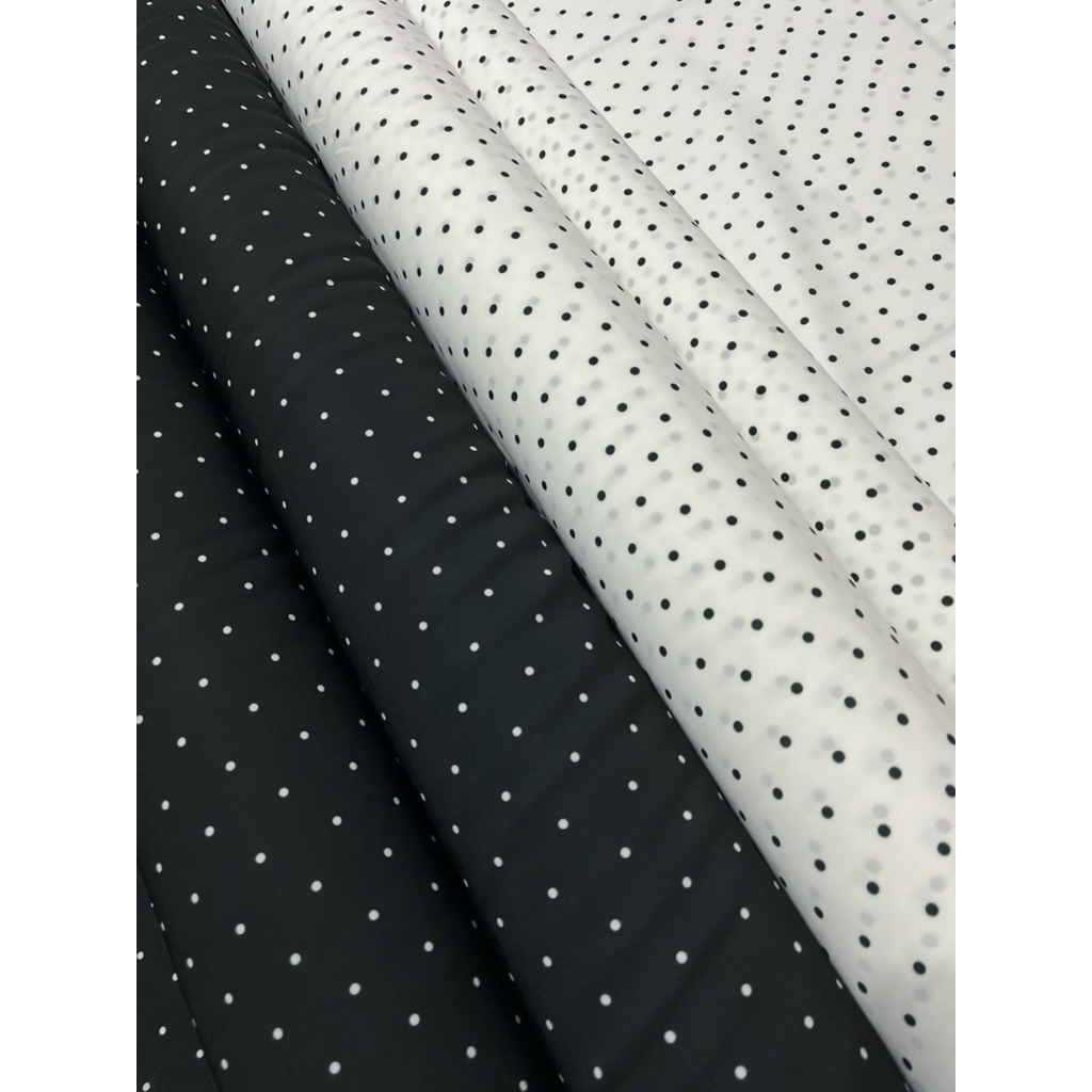 kain katun wolfis woolpeach motif polkadot