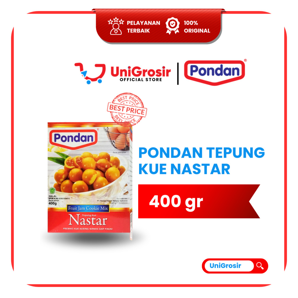 [UniGrosir] PONDAN TEPUNG KUE NASTAR - FRUIT JAM COOKIE MIX ~400 gr