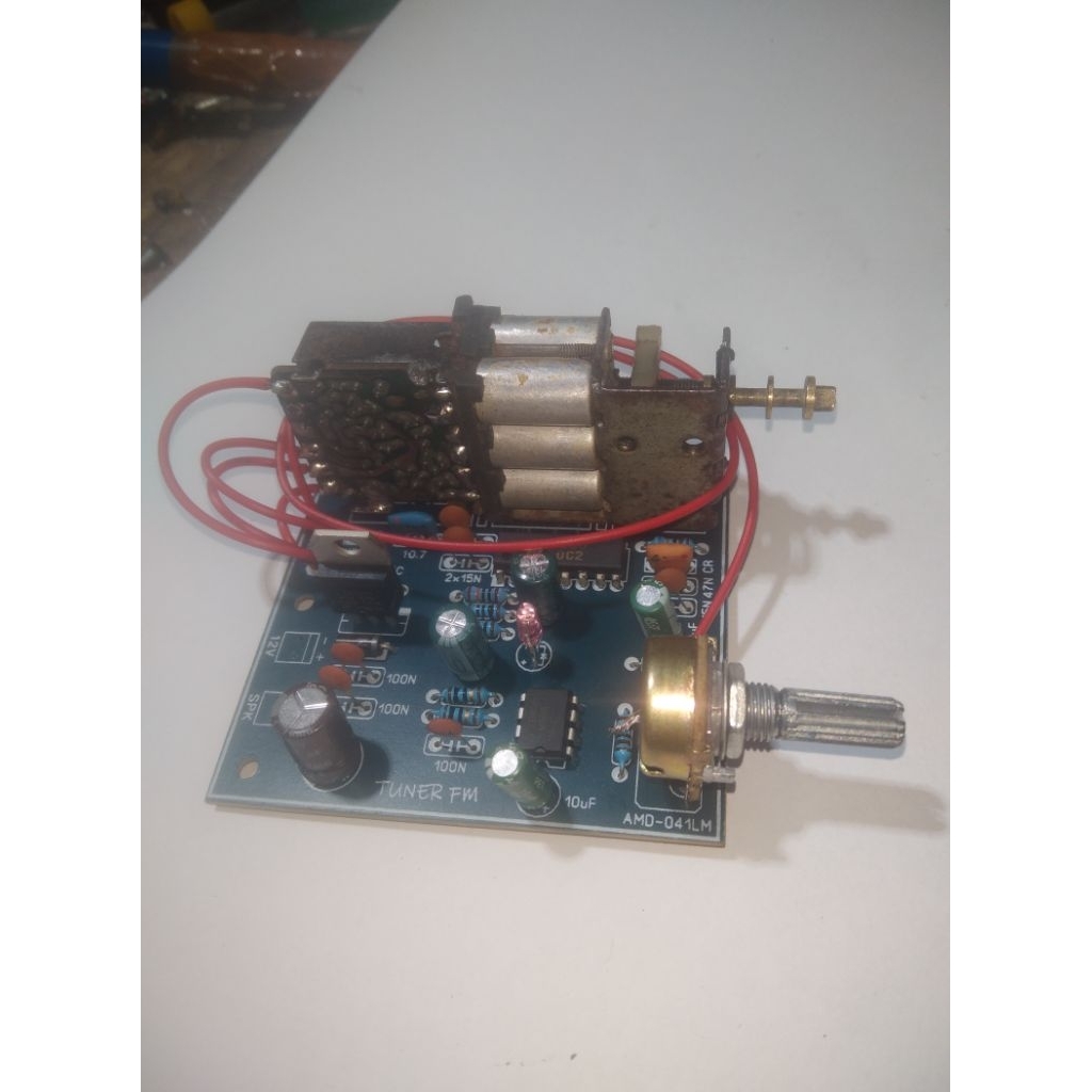 Radio tuner fm lengkap amplifier, tuner tanpa tutup