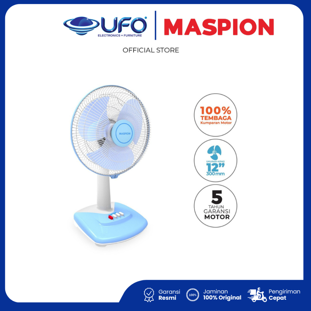 Maspion Kipas Angin Meja EF309 Desk Fan 12 Inch
