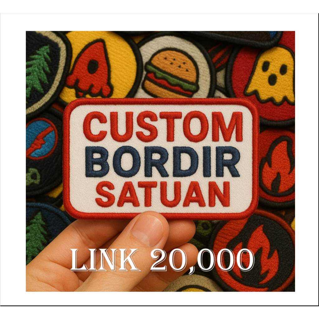 EMBLEM PATCH CUSTOM BORDIR SATUAN #PREMIUMSTITCHES