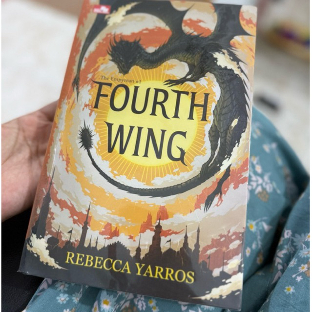 Novel Preloved Fourth Wing Rebecca Yarros - The Holy Woman & Typhoon by Qaisra Shahraz Mizan Pustaka