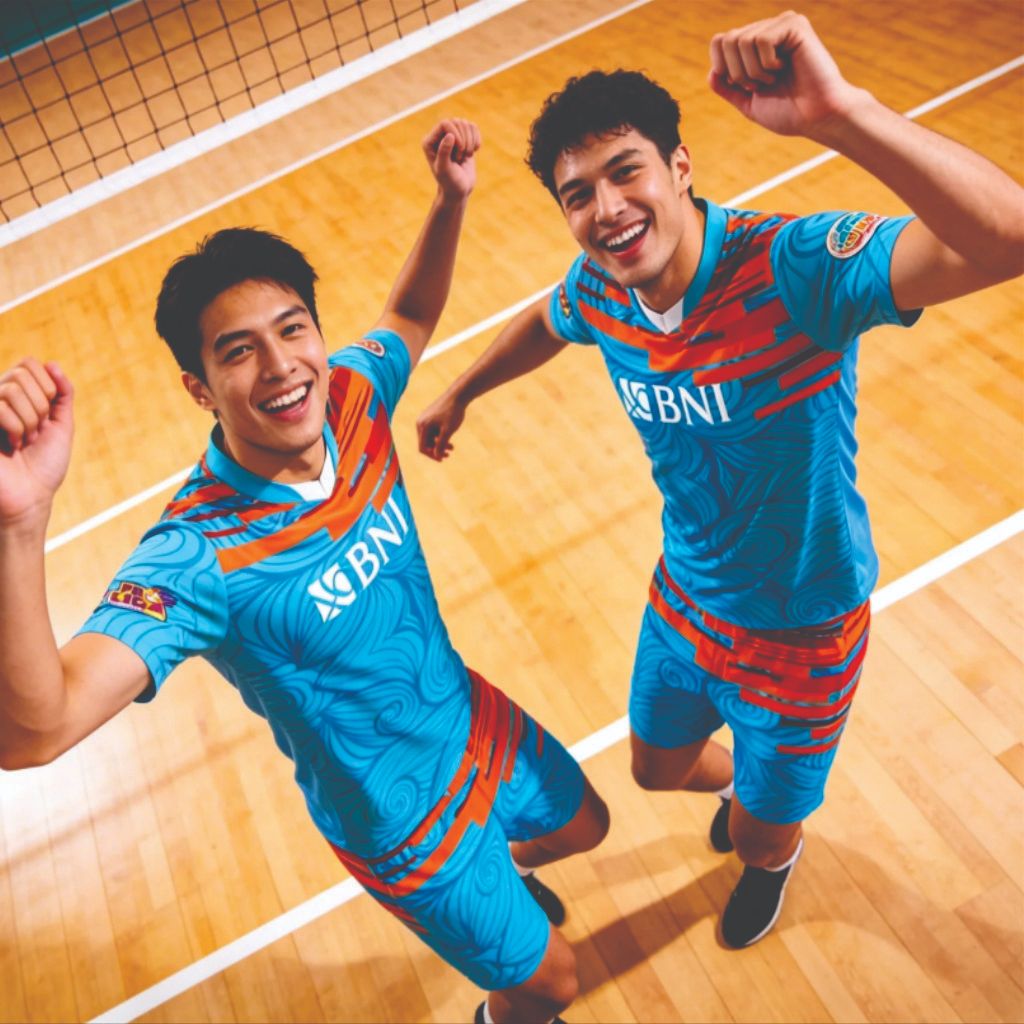 COD Set baju voli proliga BNi kaos voli jersey proliga pria terbaru