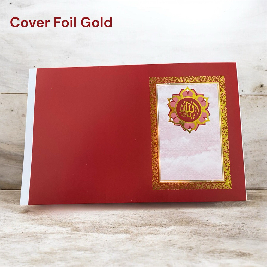 Cover Yasin Foil Emas Harga Murah Cover Buku Yasin Merah,Biru, Hijau