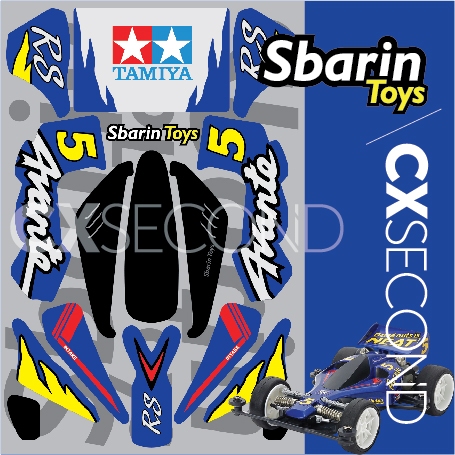Stiker Tamiya Avante Jr ORI 1 - Custom I Sbarin Toys
