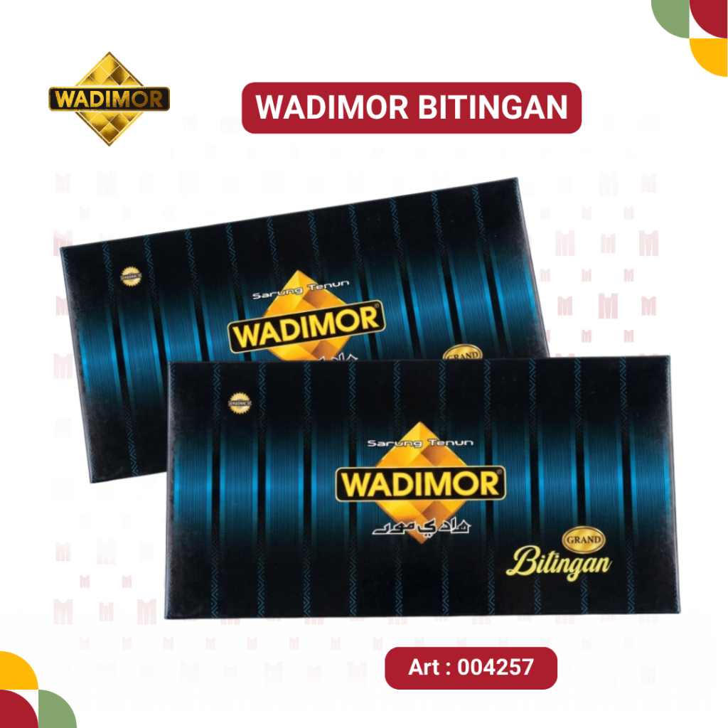 MDSK | Wadimor Bitingan,Sarung Pria Wadimor Warna Hitam Kombinasi