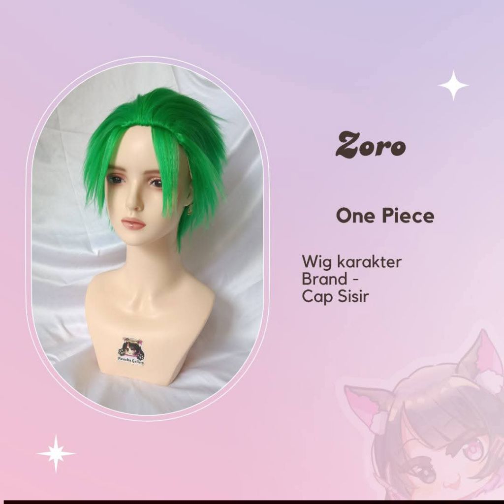 wig Roronoa zoro one piece wig zoro wig cosplay