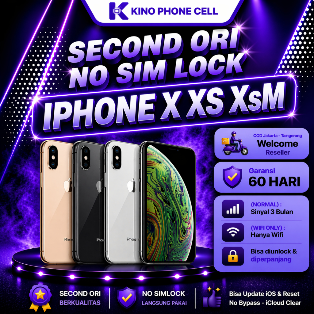 IPHONE X Second inter Normal 64GB 256GB Second Bekas Fulset