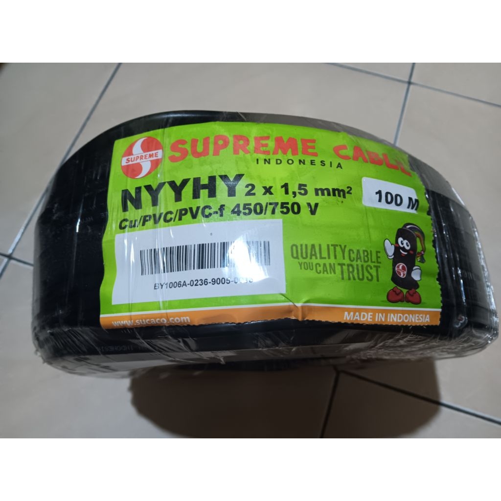 KABEL SUPREME NYYHY 2x1,5 BLACK
