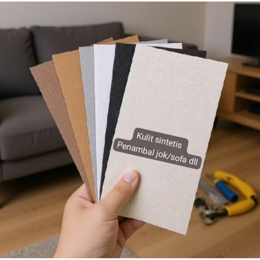 Stiker Kulit sintetis penambal Jok,sofa,dompet