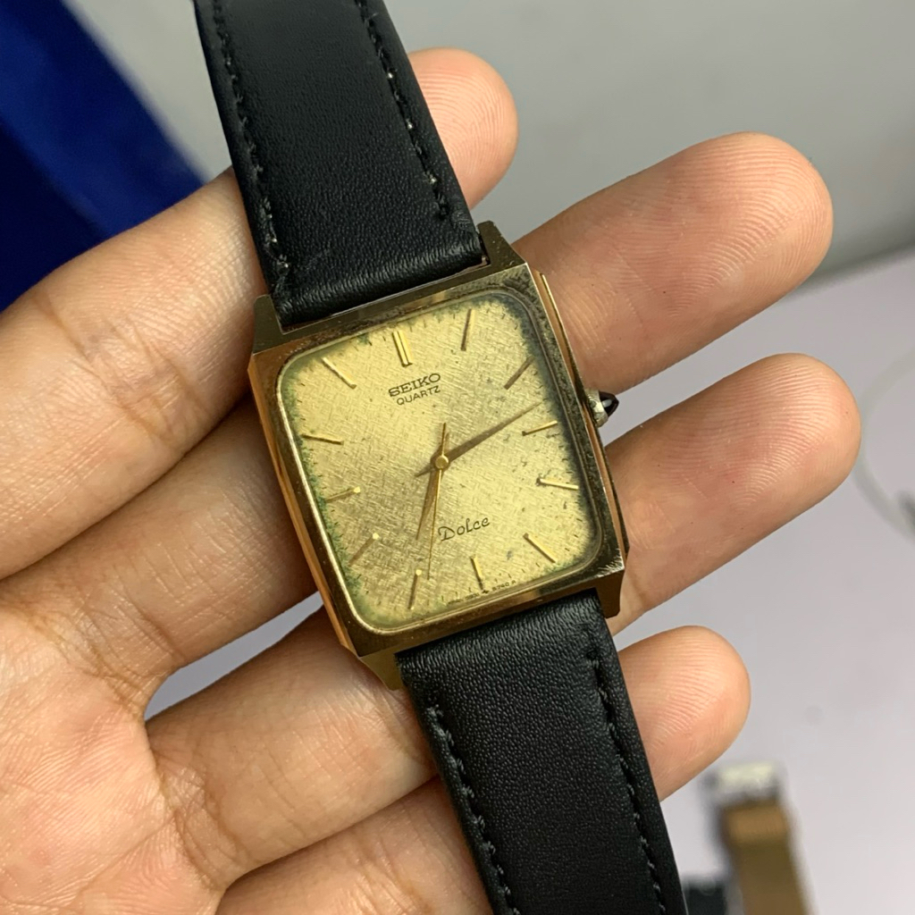 Seiko Tank Dolce Gold Mulus