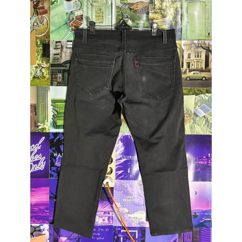 Roxeld Black Gray Ripped Jeans Size 34 Preloved