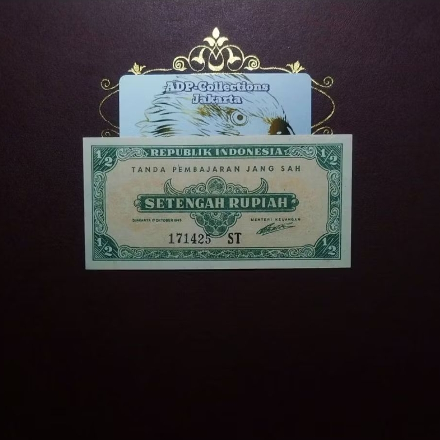 Uang Kuno ½ Rupiah ORI 1945