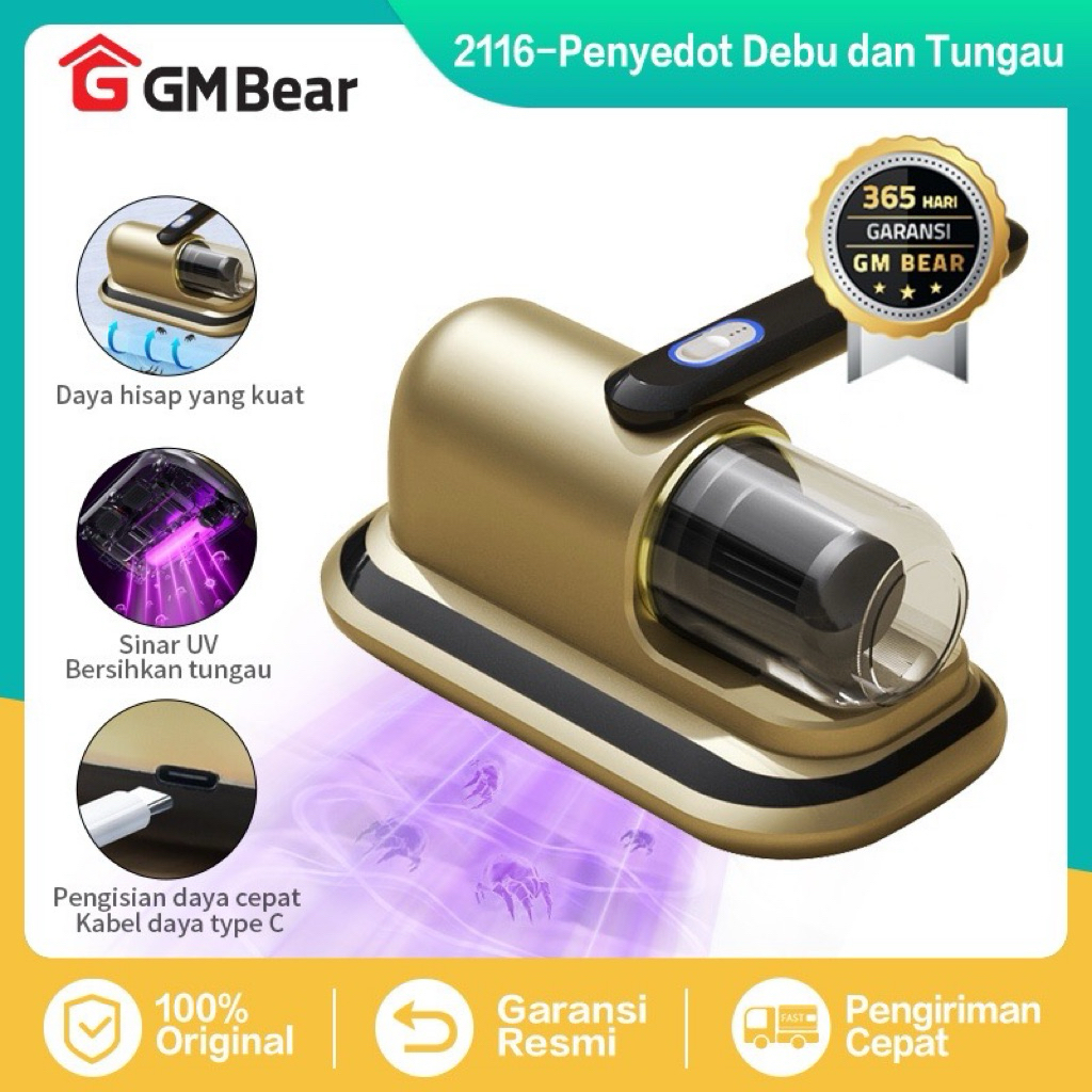 GM Bear Vakum Kasur / Penyedot Debu dan Tungau PL