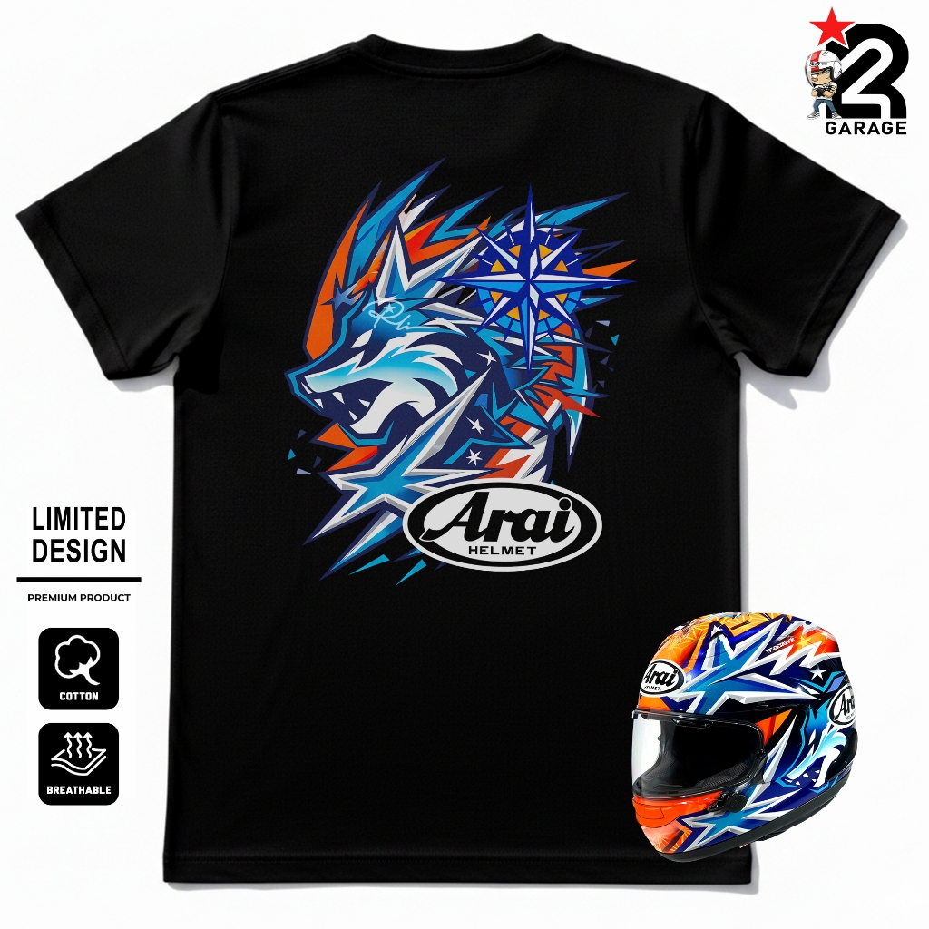 Kaos Racing Motor Okamoto Compass | Tshirt Pria Premium Combed 24s Unisex Lengan Pendek