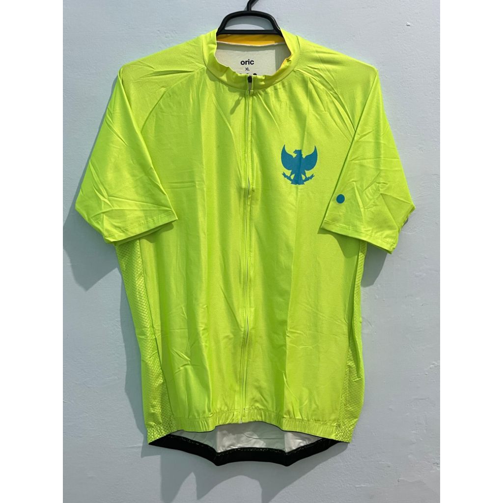 Jersey Sepeda Oric DRIO Yellow Fluo Logo Garuda