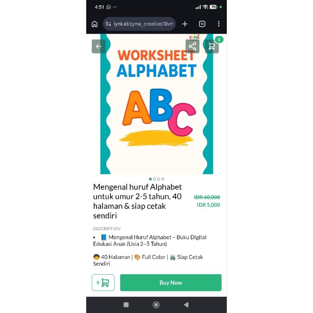 Coding Alphabet untuk Anak