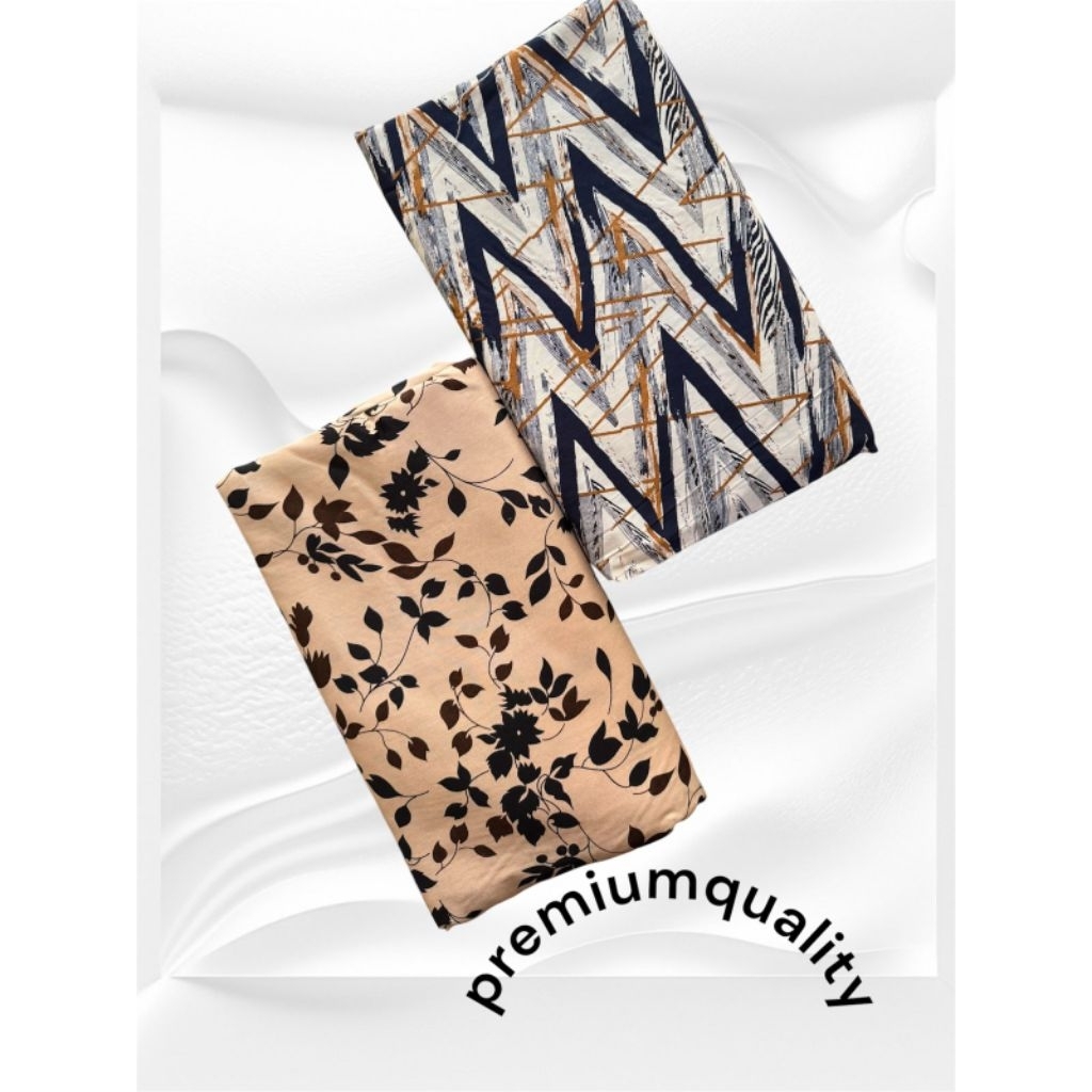 [ 0.5 Meter ] Kain Katun Rayon Motif Viscose Premium import Terbaru _Kain Rayon Eceran_Kain Rayon Pr