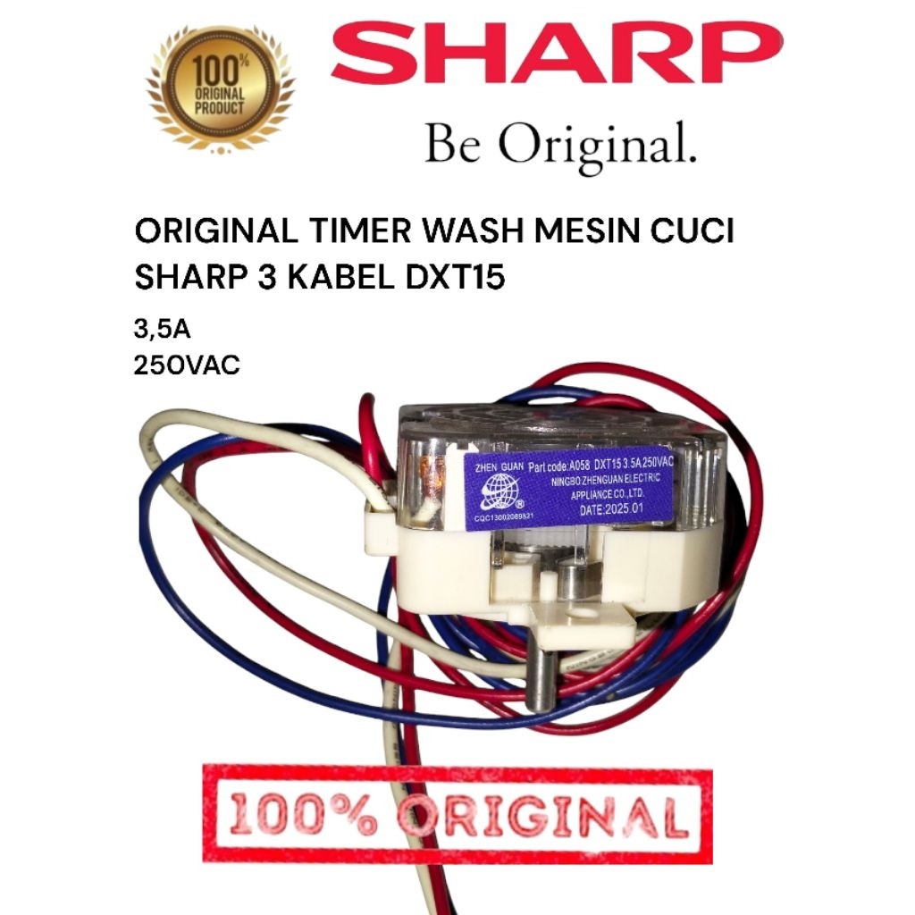 Timer WASH 3 kabel panjang  DXT15