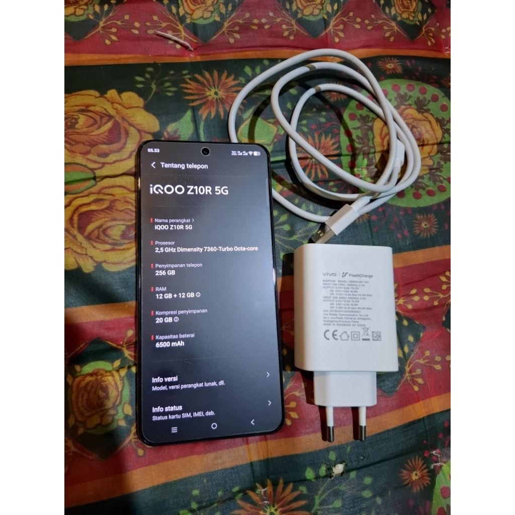 IQOO Z10R Second Mulus 12/256