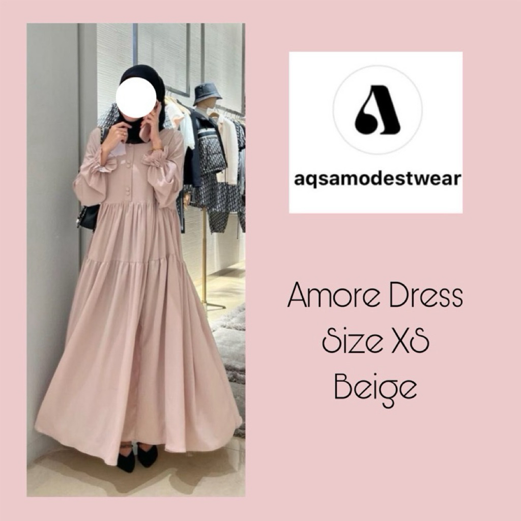 Preloved Amore Dress by Aqsamodestwear