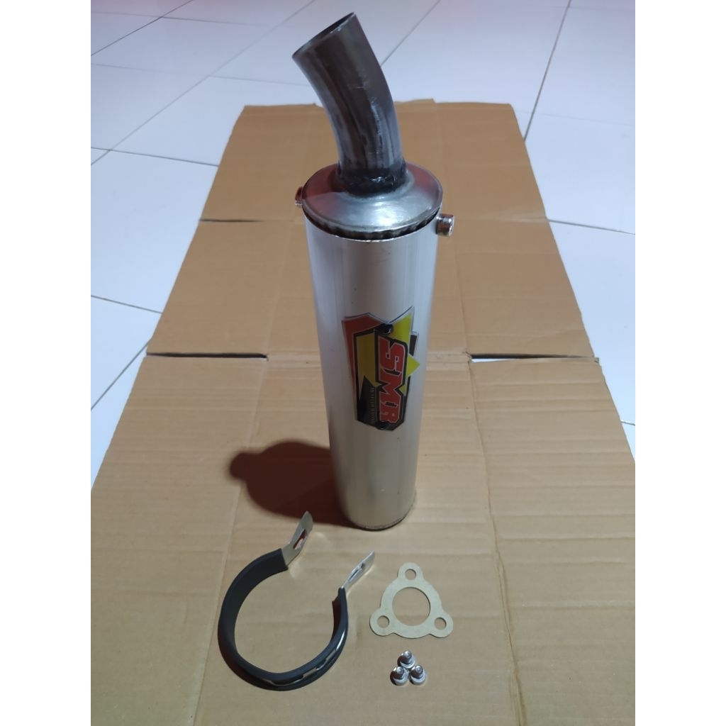 Silincer Knalpot Smr 2tak Only Fiz'r Satria Hiu Rxking Rxs Ninja r Ninja rr Ninja ss Alumunium Las b