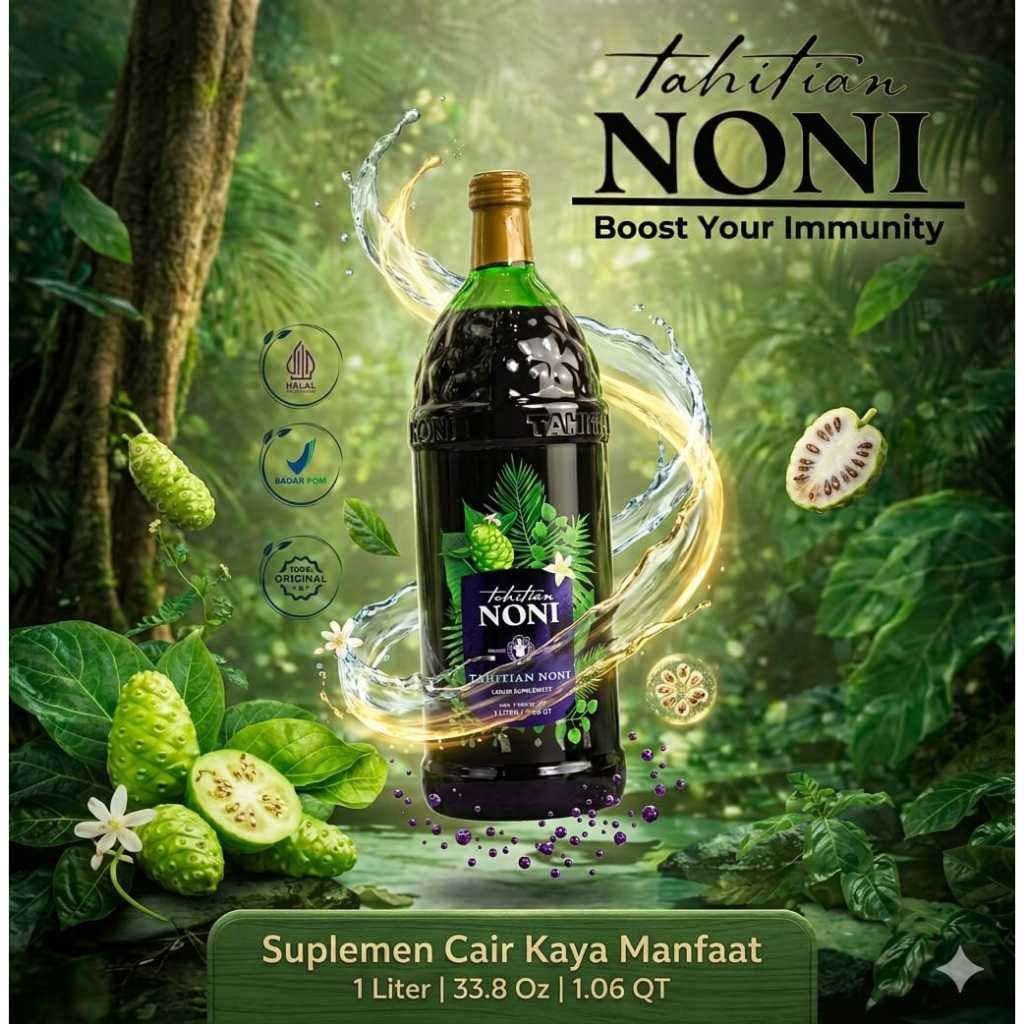 TAHITIAN NONI JUICE KARTON ORIGINAL AGEN ORIGINAL 100% MORINDA