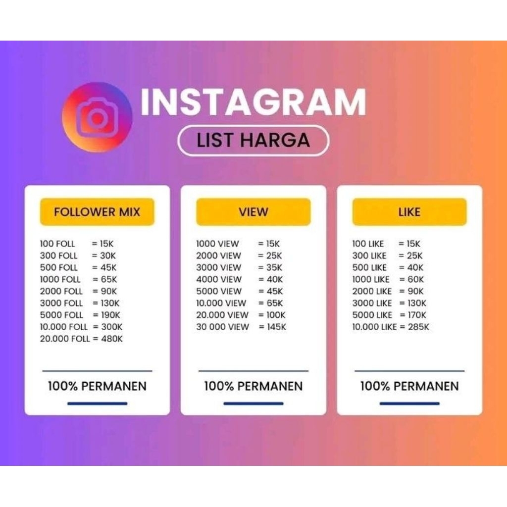 Followers Instagram permanen