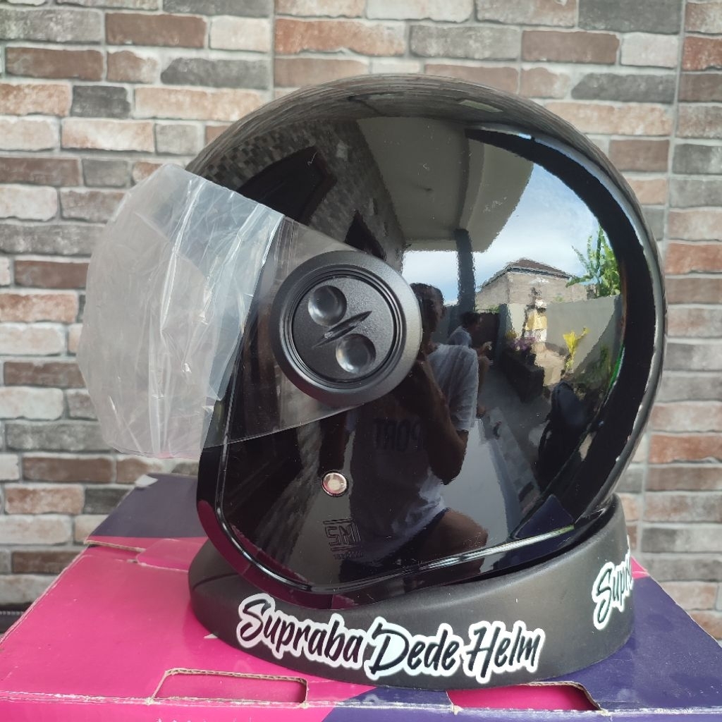 Helm Scoopy hitam polos