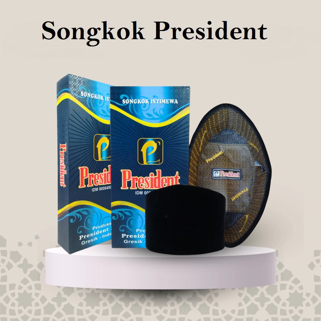 Songkok Peci President Istimewa Hitam AC