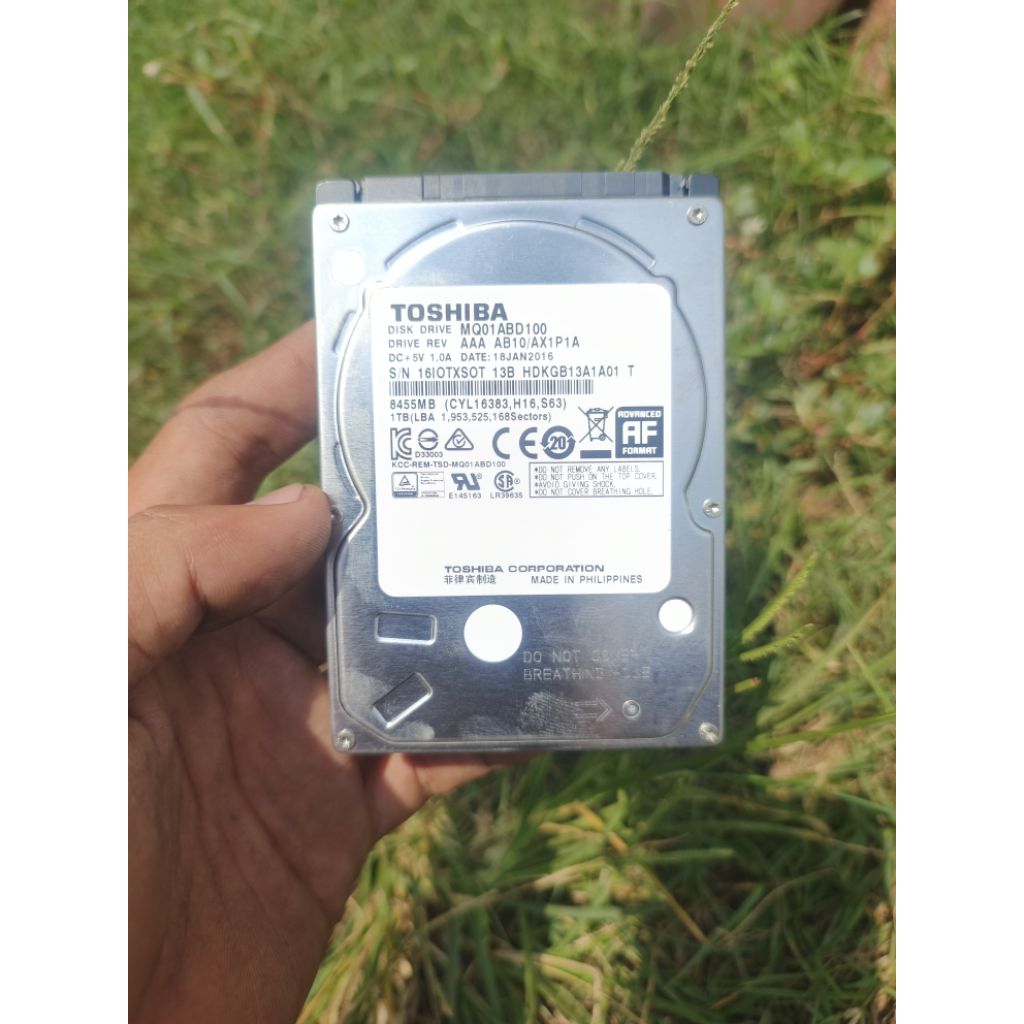 HDD hardisk laptop 2,5" 1tb sata toshiba