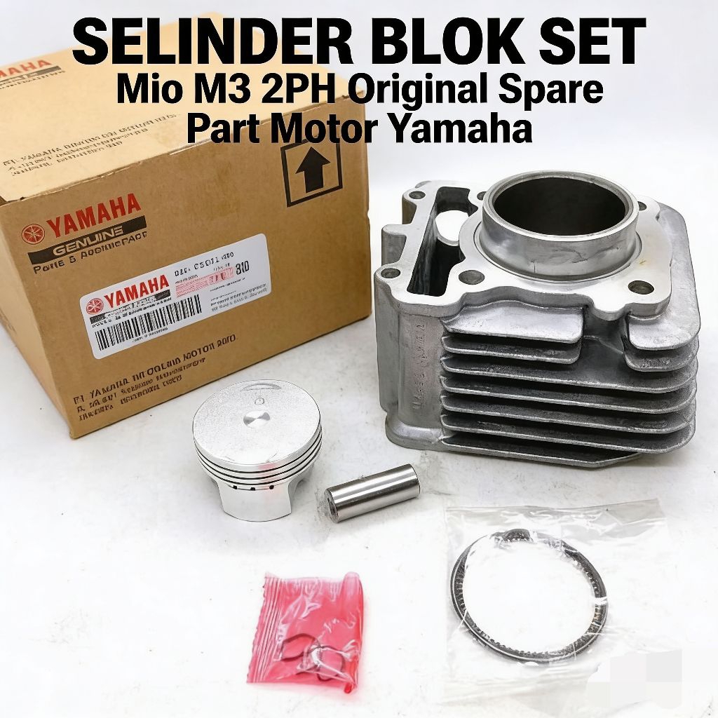 BLOK SET Mio M3 2PH Original Spare Part Motor Yamaha untuk Mio M3 2PH