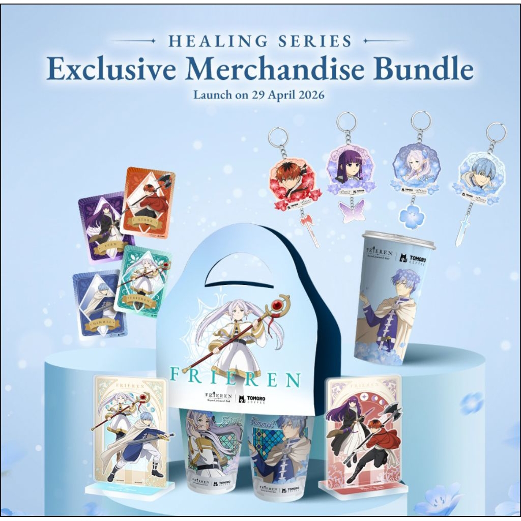 Frieren x Tomoro Coffeee Collab Healing Series Character Cup Collectible Card Tumbler Changing Color