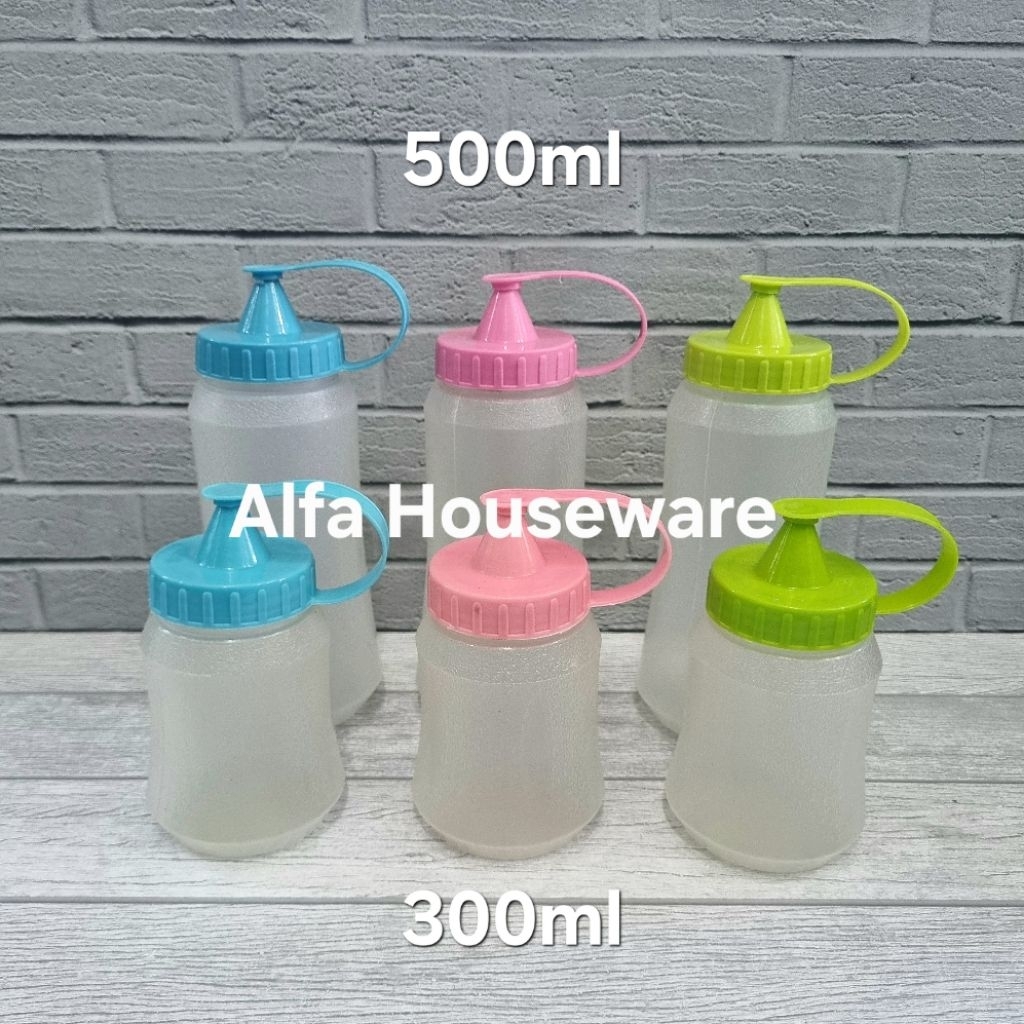 Botol Saus Plastik Besar Kecil 500Ml Dan 300Ml
