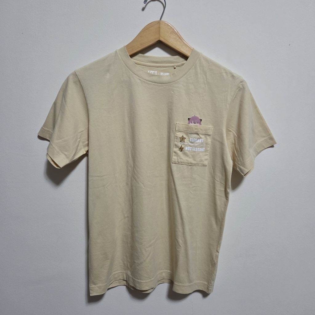 Uniqlo Spy x Family Anya Yellow Shirt with Pocket (Preloved)