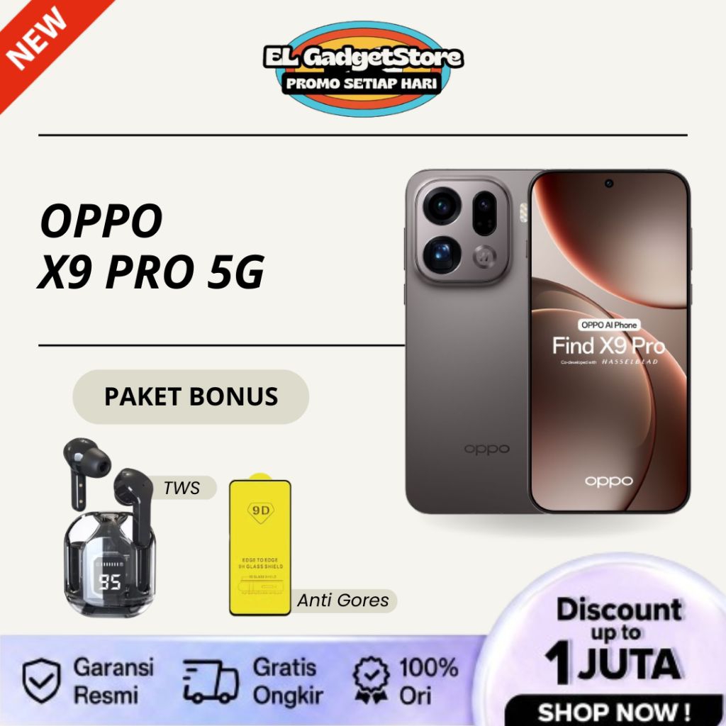 OPPO FIND X9 PRO 5G 16/512GB GARANSI RESMI