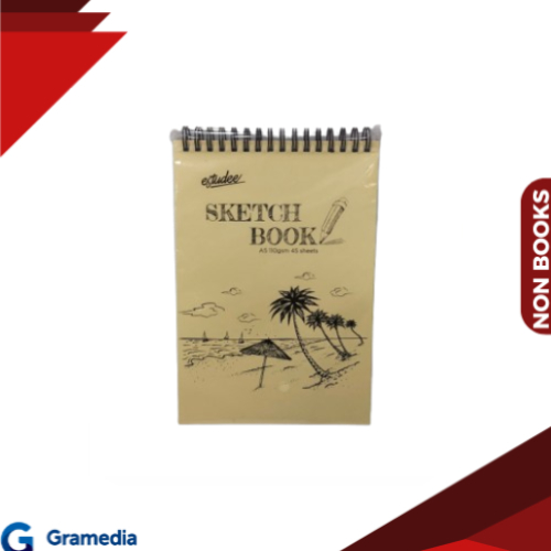 Gramedia Medan - ESTUDEE SKETCHBOOK A5 110GSM 45SHT PORTRAIT UPPER RING