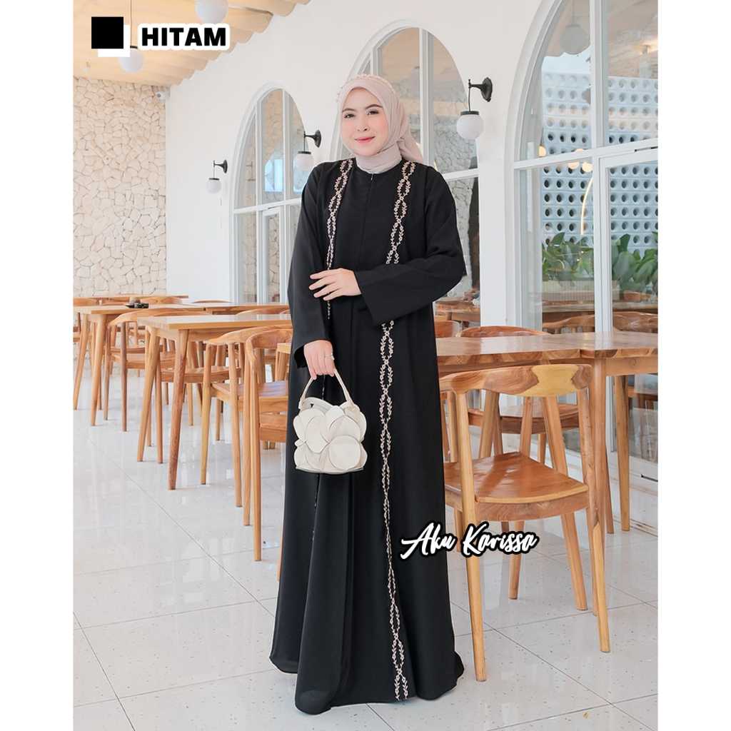baru GAMIS Dress Nandira Bordir ori aku karissa kekinian remaja murah blazer polos adem lebaran umro