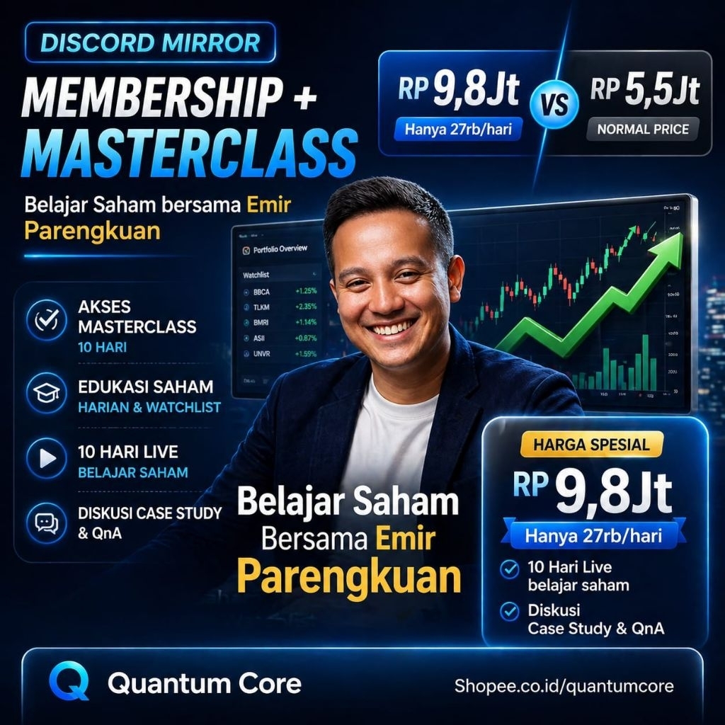 DISCORD MIRROR CAK INVESTMENT CLUB + MASTERCLASS SAHAM
