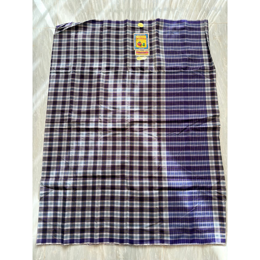 Sarung Tenun Cap Manggis Mangga Original Motif Kotak