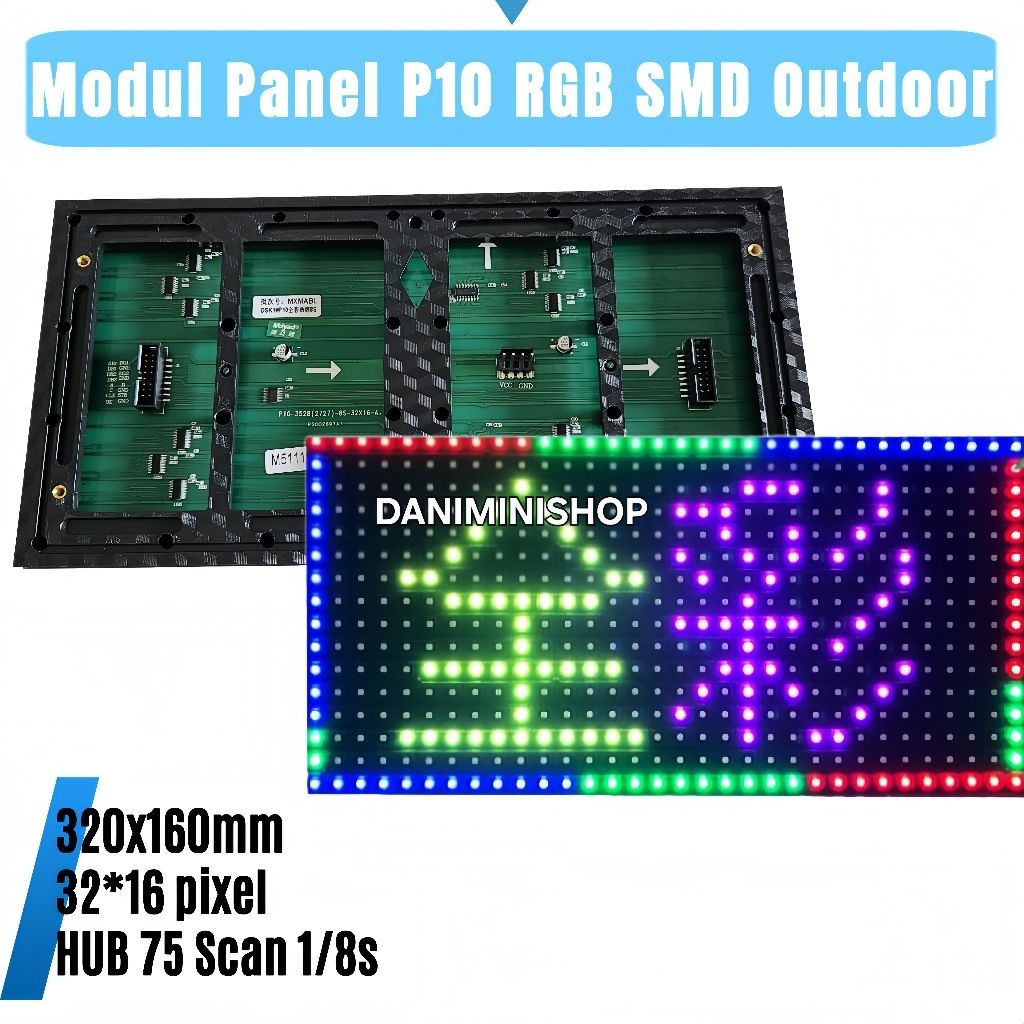 Modul Panel LED P10 RGB Full Colour SMD Outdoor