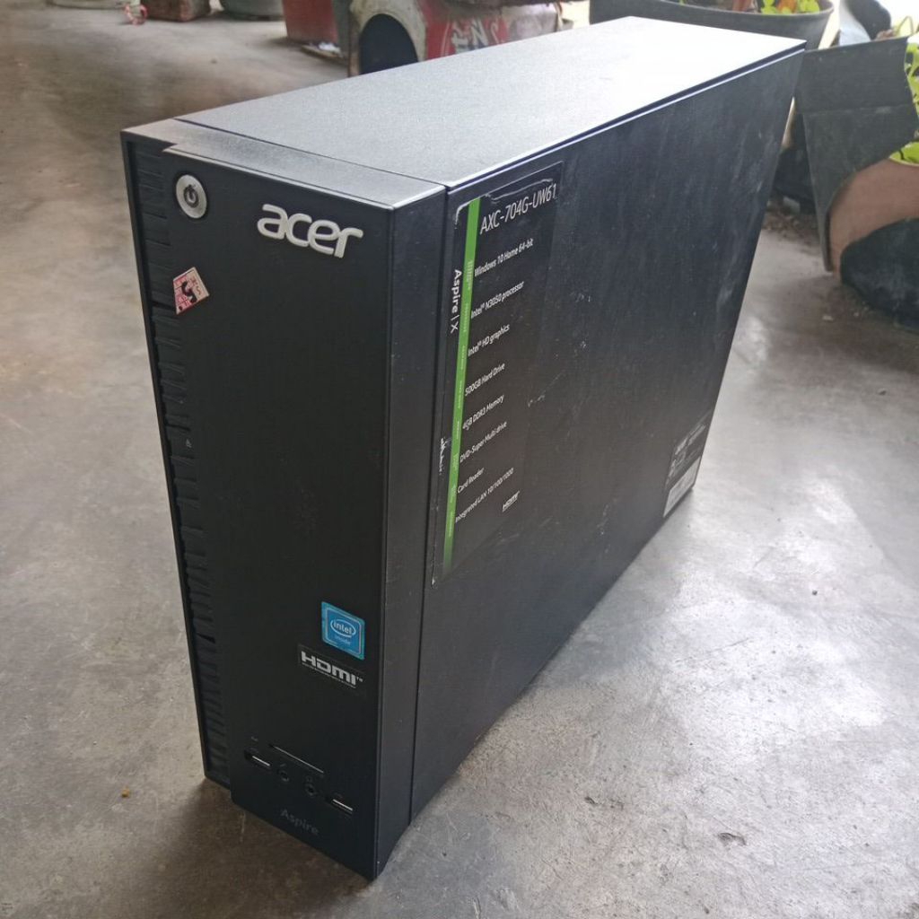 Cpu Pc Acer Pc Mini Slim AXC-704G-UW61 Bergaransi