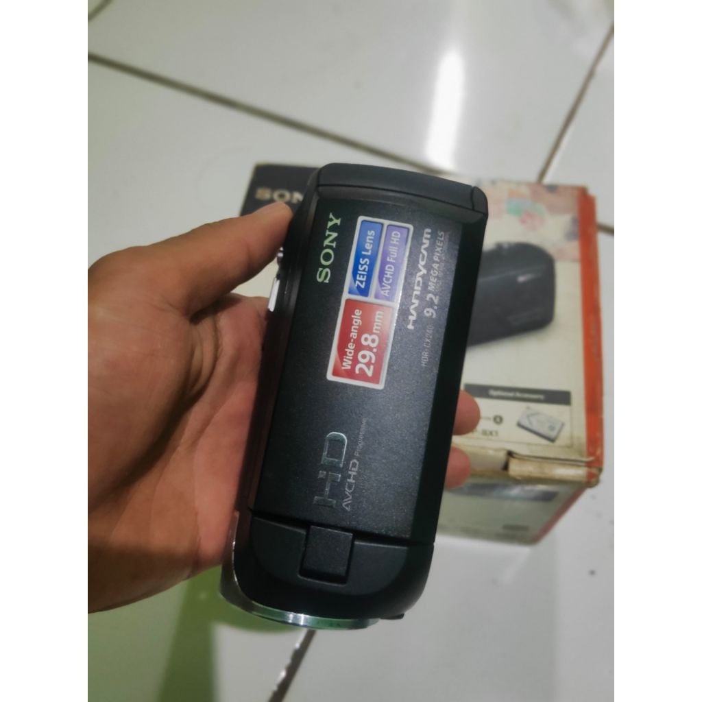 handycam second Cx240e sony second lengkap box,,kondisi mulus