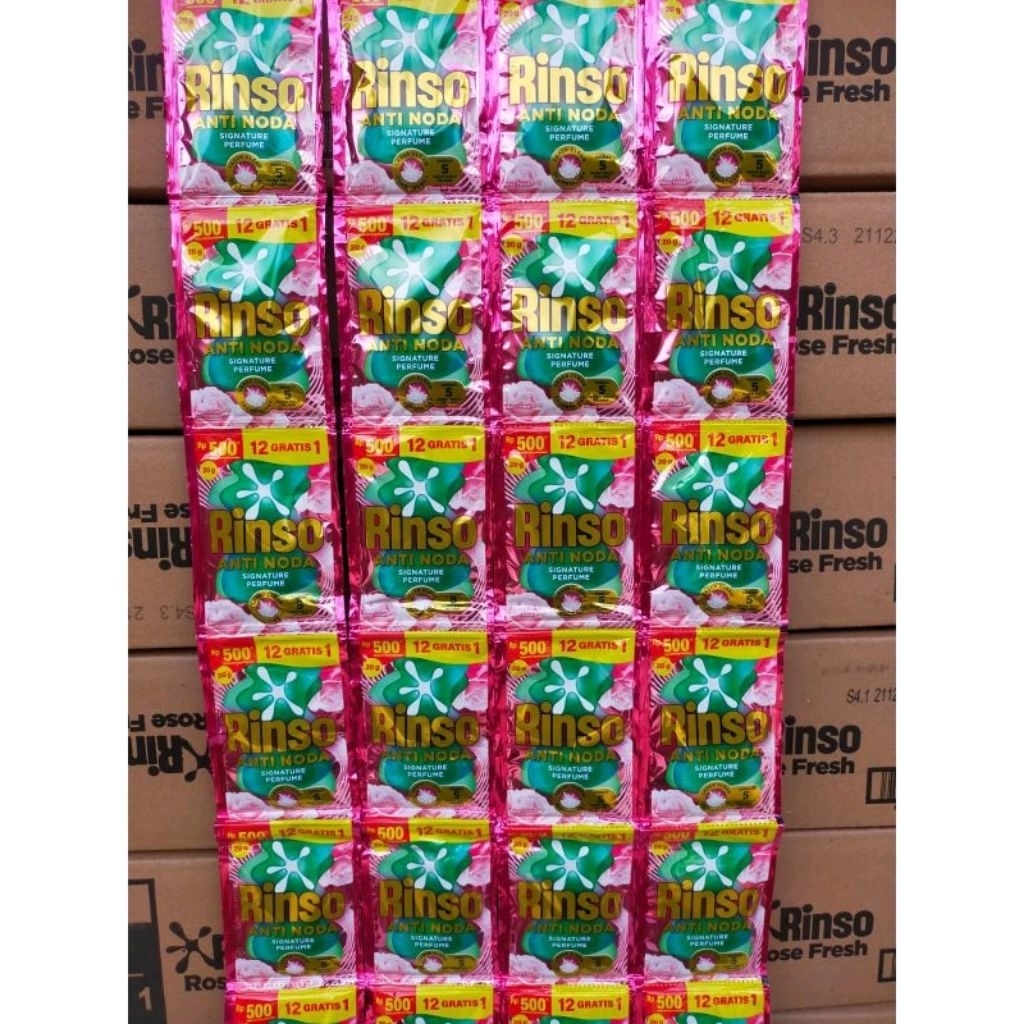 [36PCS] Rinso Liquid Cair kemasan 500an  / 3renteng Rinso Cair 500an  / Deterjen Cair Rinso Liquid