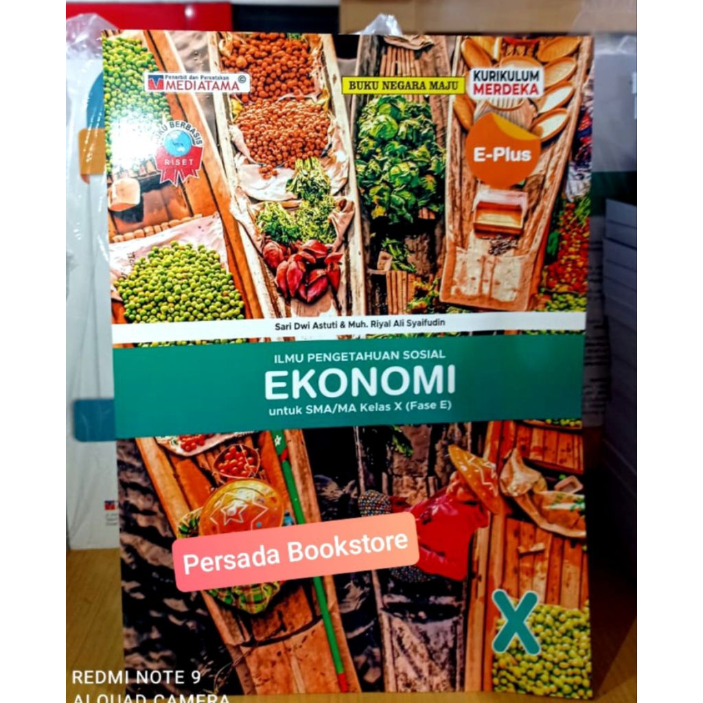 Buku E Plus Ekonomi Kelas 10 SMA Kurikulum Merdeka Mediatama