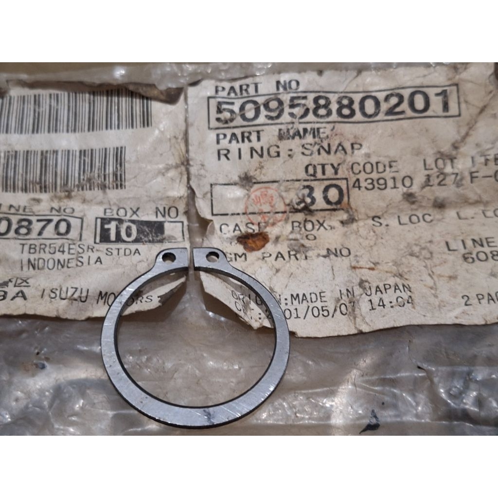 Snap Ring Mainshaft Roda gigi Transmisi Isuzu Dmax Original Made in Japan