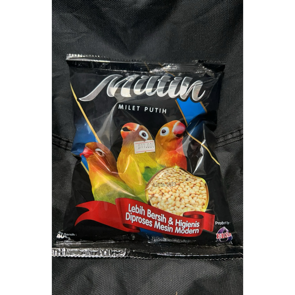 Miltih (milet putih) Pakan Burung Lovebird