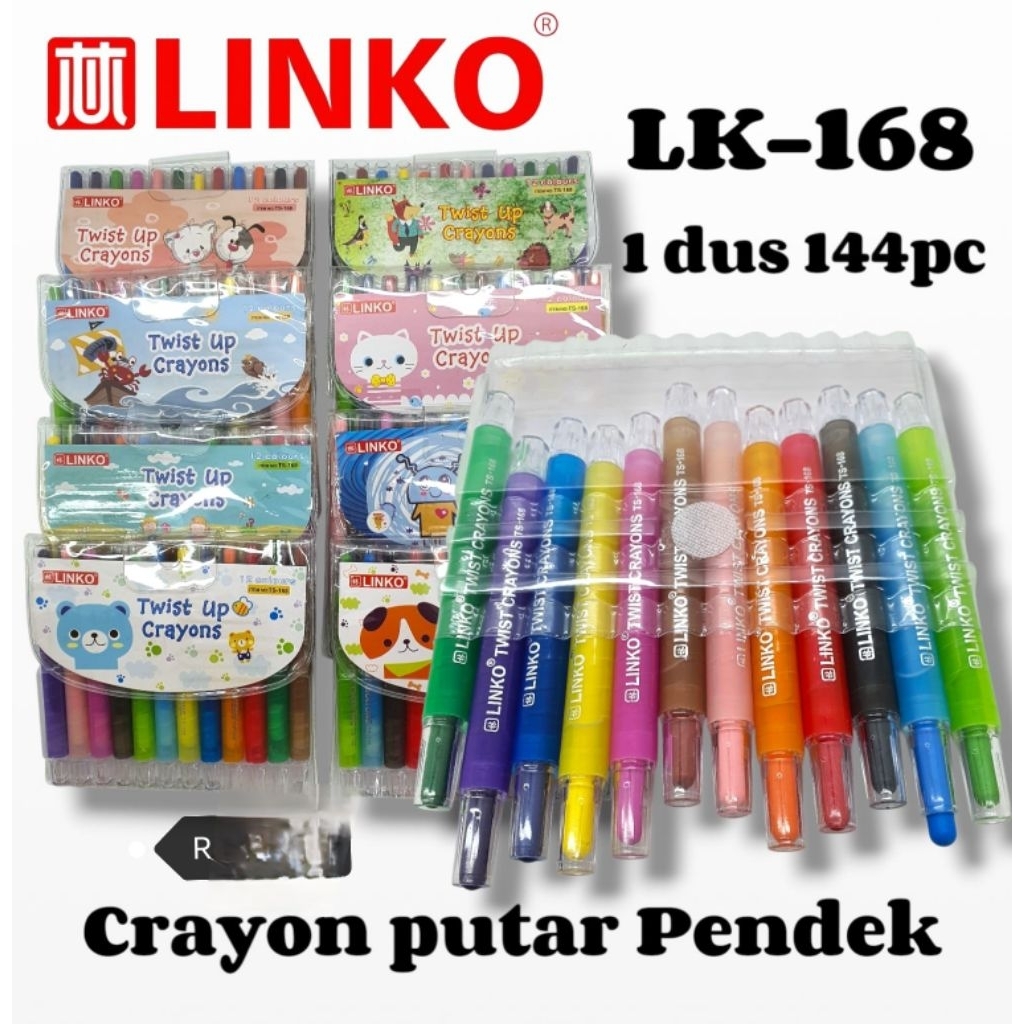 CRAYON PUTAR FANCY 12  warna / CRAYON PUTAR KARAKTER murah